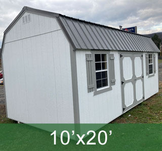 Durable Storage Barn (10'x20') with Shutter Trim and Loft Storage