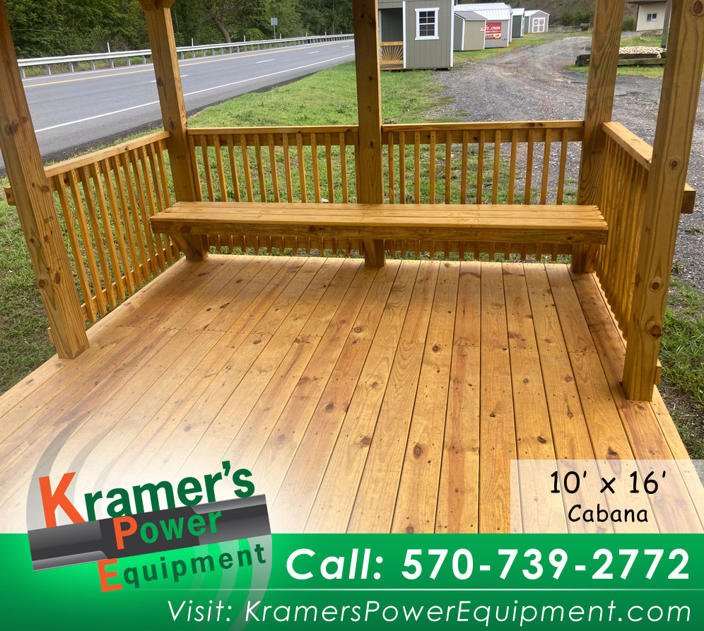 Cabana with Benches (10'x16') - Price Sale Sheet