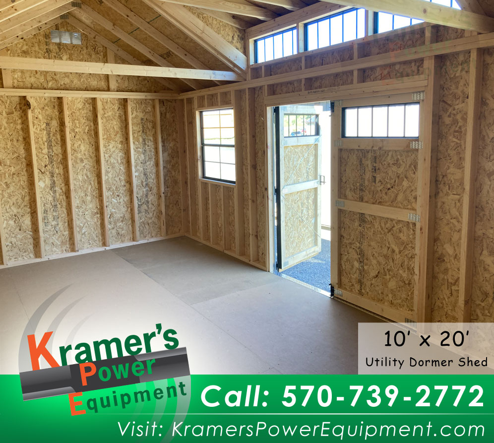 Dormer Shed with Black Doors (10'x20') - Price Sale Sheet