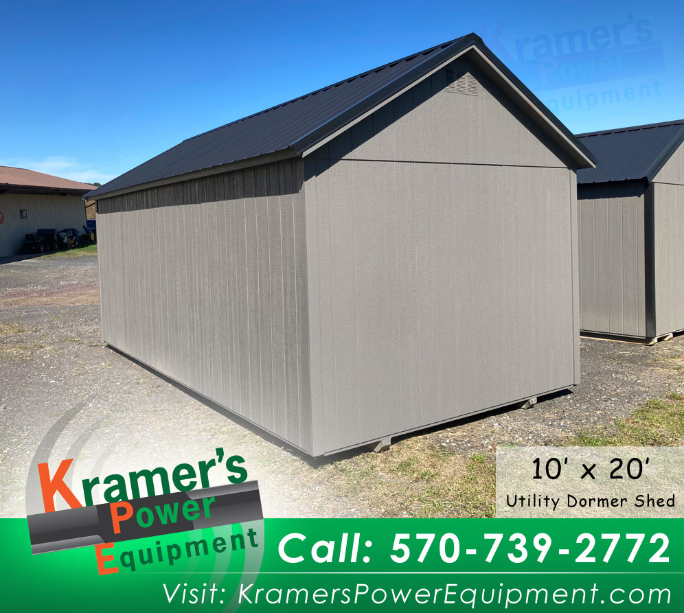 Dormer Shed with Black Doors (10'x20') - Price Sale Sheet