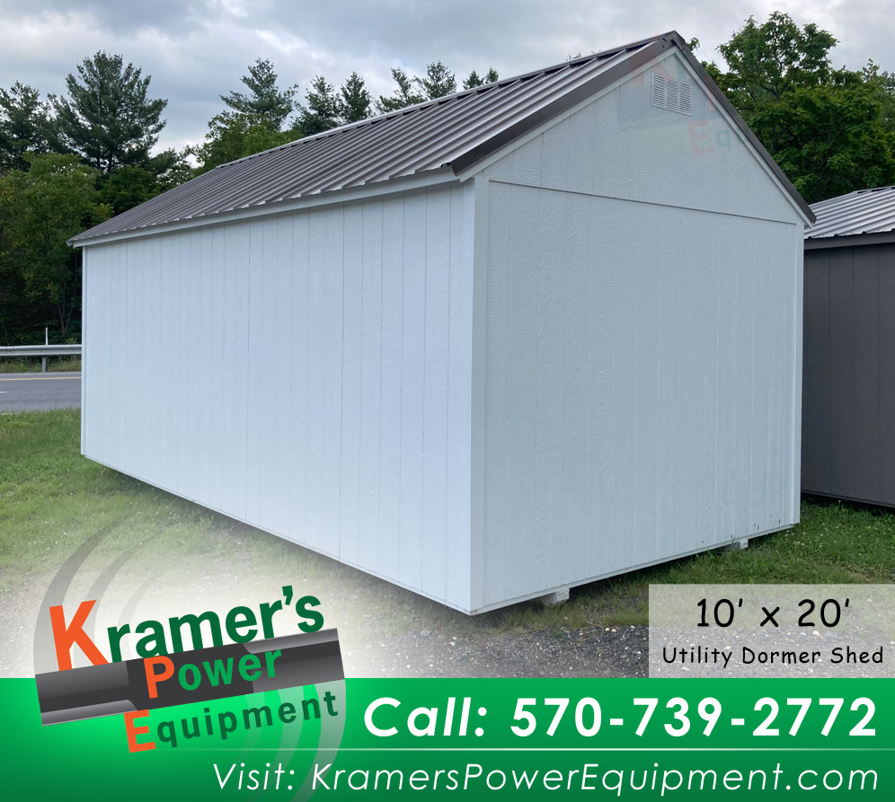 Dormer Shed with Brown Doors (10'x20') - Price Sale Sheet