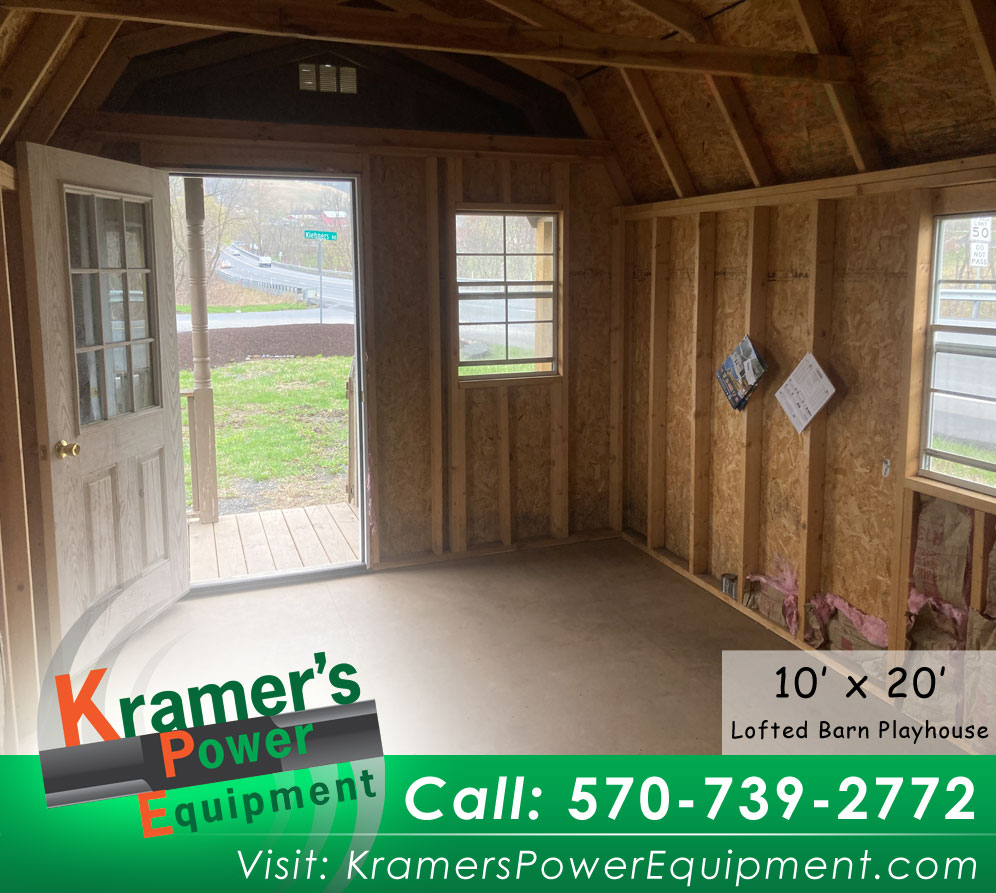 Repo - Brown Playhouse Shed (10'x20') with a Porch