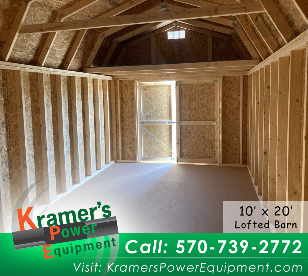 Gauntlet Gray Lofted Barn (10'x20') - Price Sale Sheet