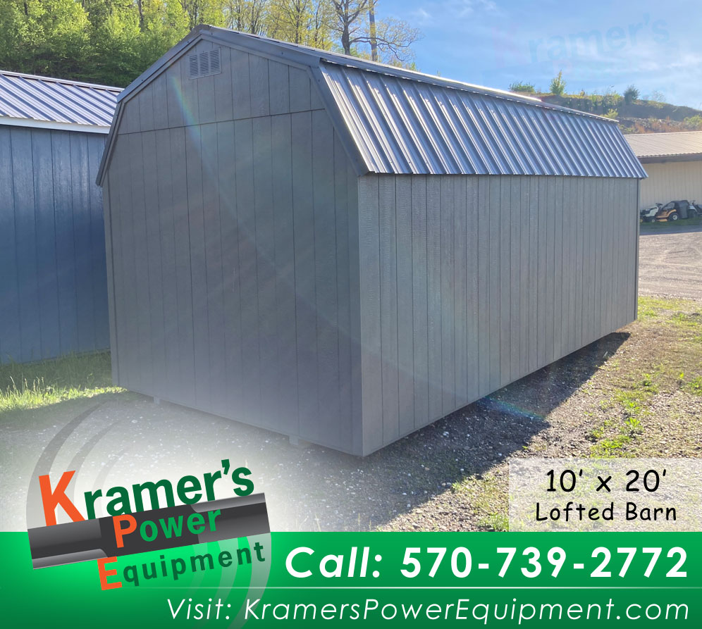 Gauntlet Gray Lofted Barn (10'x20') - Price Sale Sheet