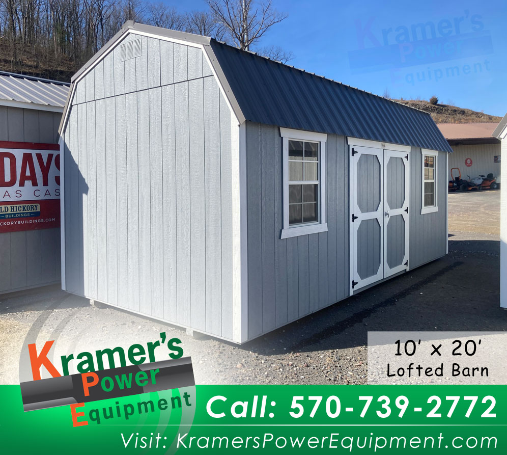 Side Lofted Barn with Windows (10'x20')