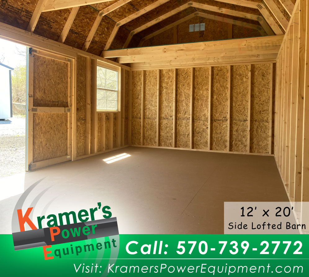 Blue Side Lofted Barn (12'x20') - Price Sale Sheet