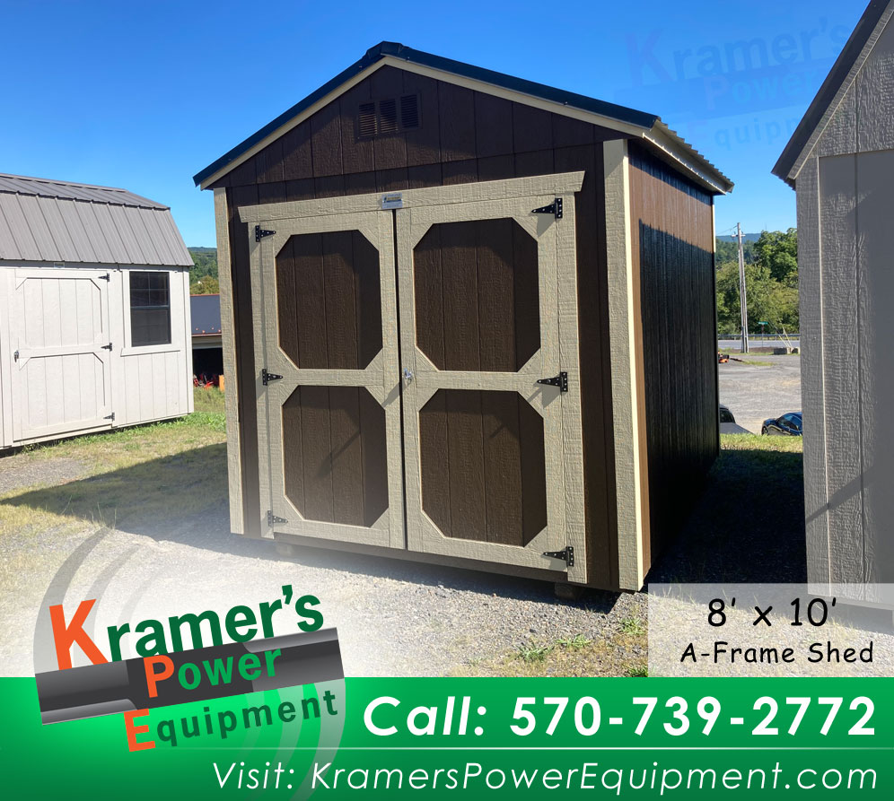 A-Frame Brown Shed (8'x12') - Price Sale Sheet