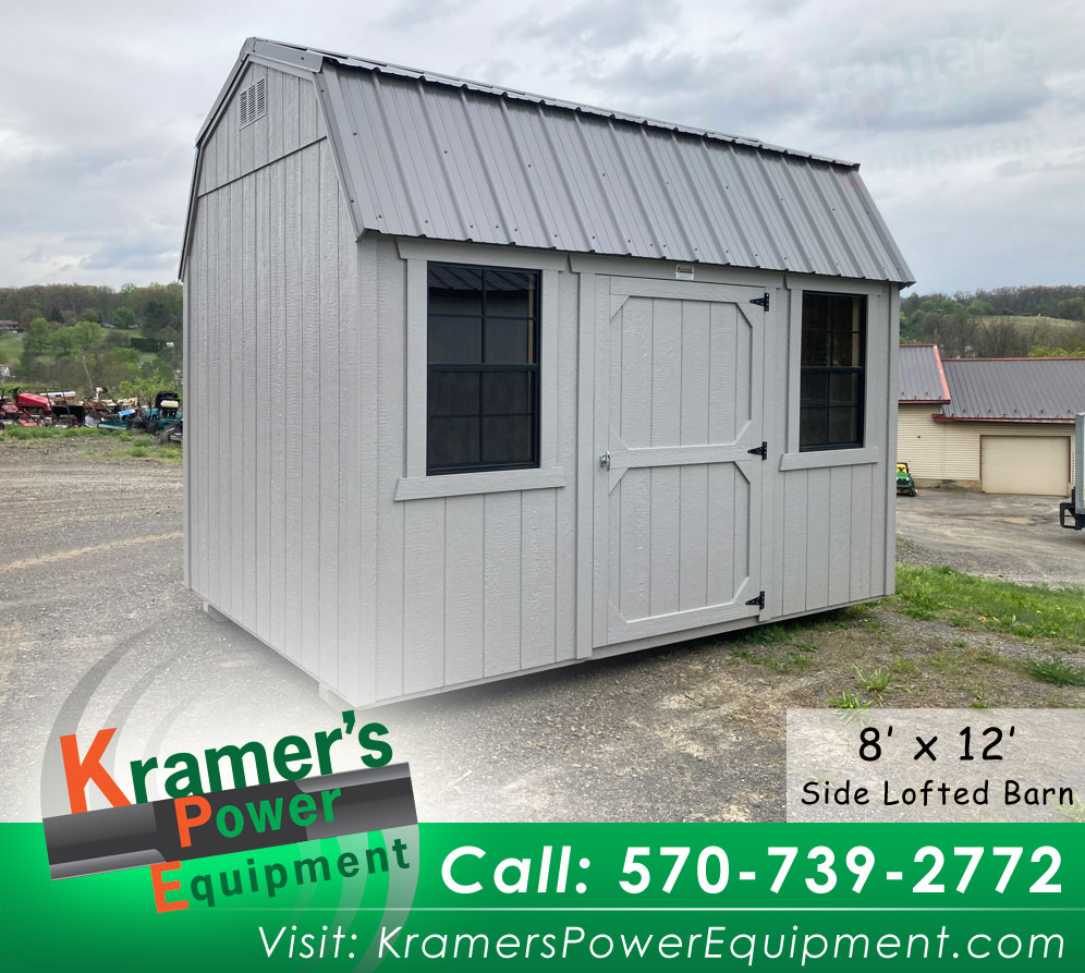 Side Lofted Barn with Windows (8'x12') - Price Sale Sheet