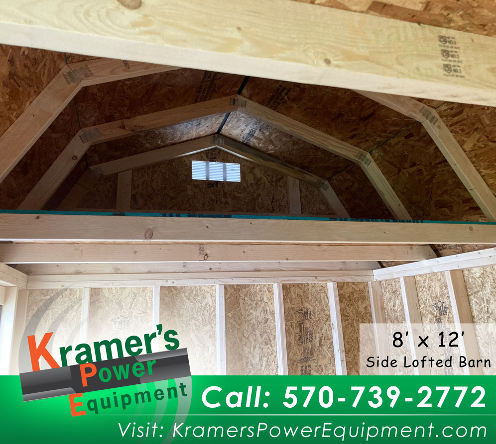 Side Lofted Barn with Windows (8'x12') - Price Sale Sheet