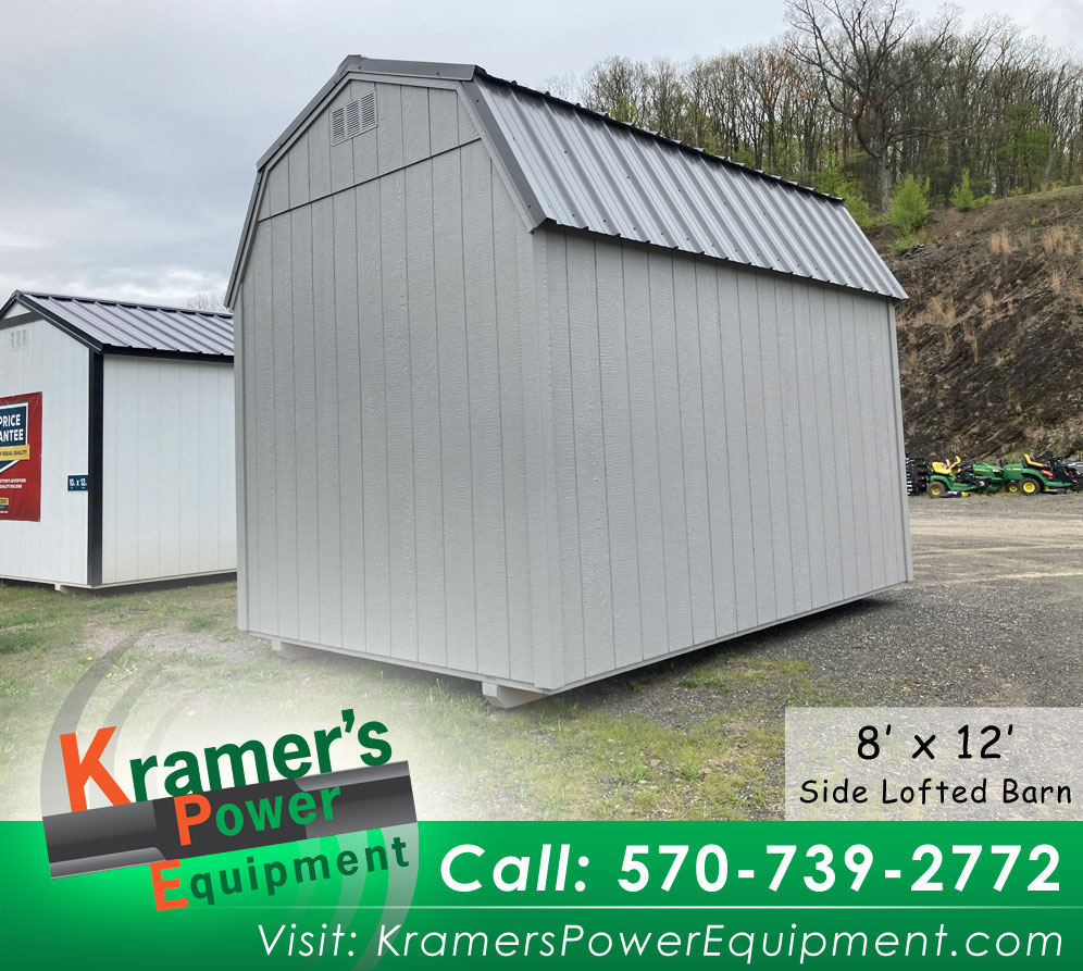 Side Lofted Barn with Windows (8'x12') - Price Sale Sheet