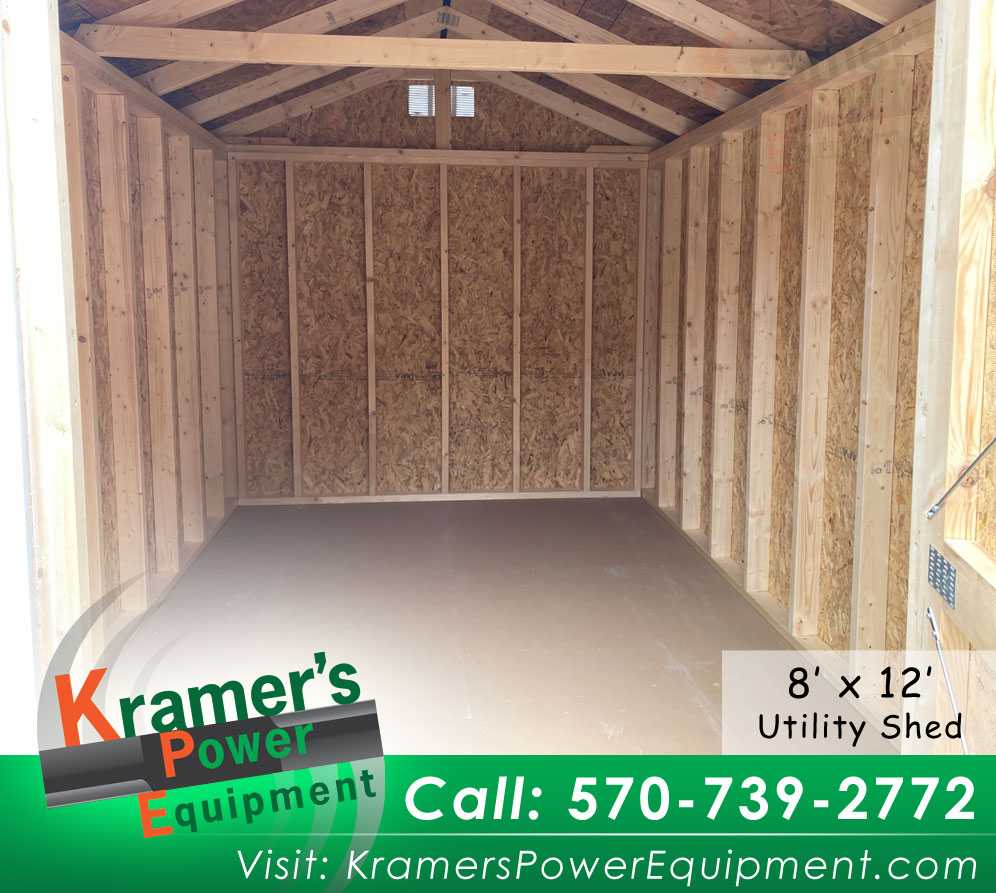 White Shed (8'x12') - Price Sale Sheet