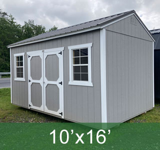 Gray Side Utility Shed
