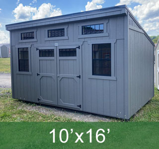 studio single slope 10x16