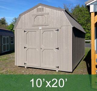 Gauntlet Gray Lofted Barn 10x20